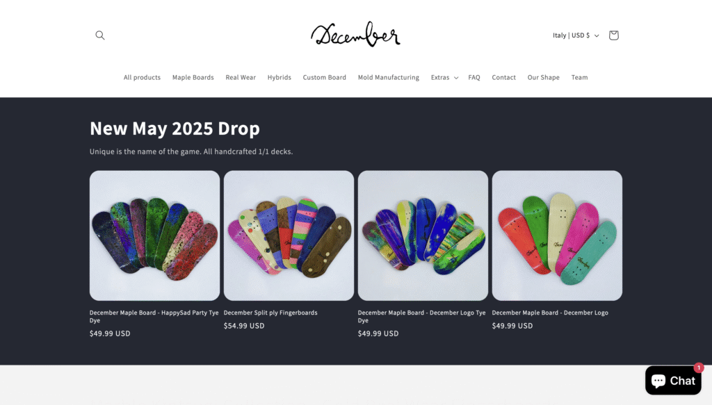 Realizzazione Sito Web per Articoli Hobby