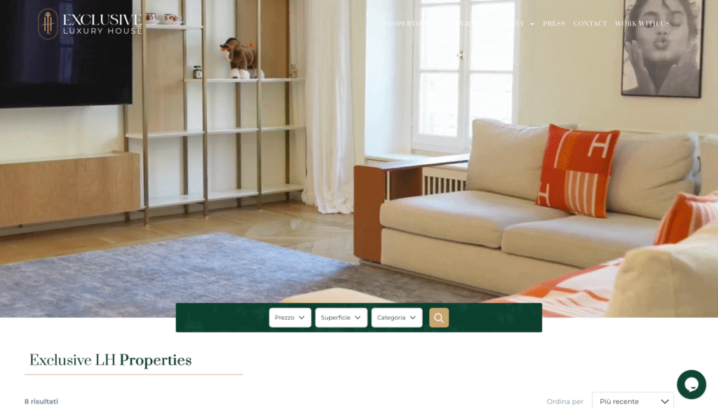 Realizzazione Sito Web per Real Estate